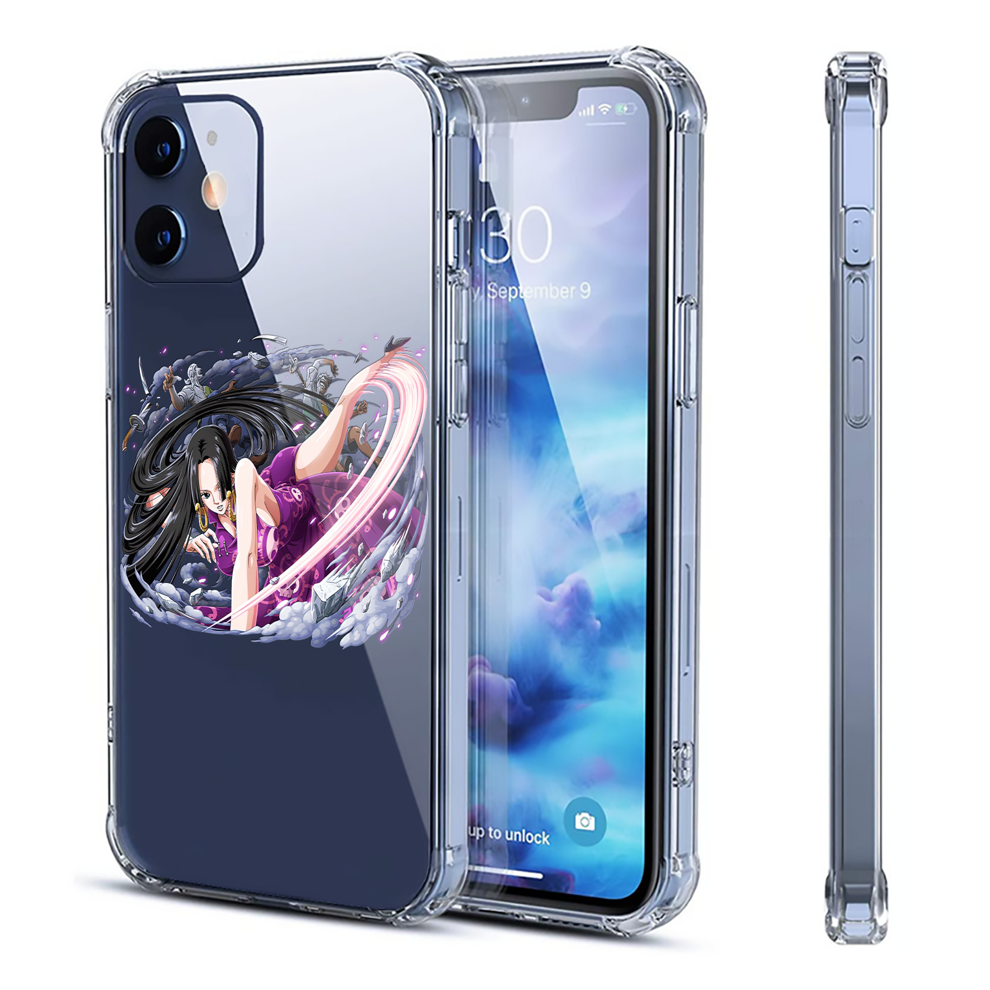 （画像用） ワンピース ボア・ハンコック ONE PIECE Boa·Hancock 【iPhone 12シリーズ対応】透明スマホケース（クリアソフトケース）